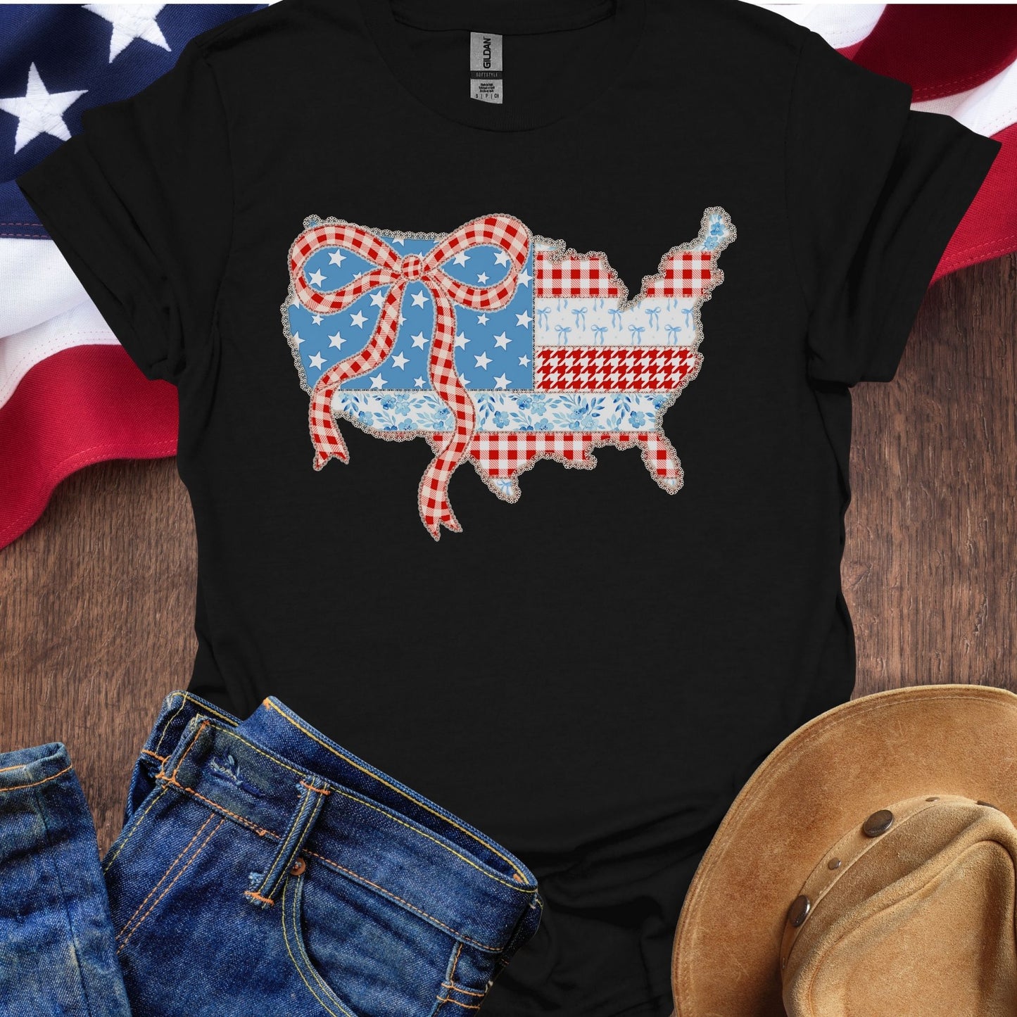 America Flag Ribbon