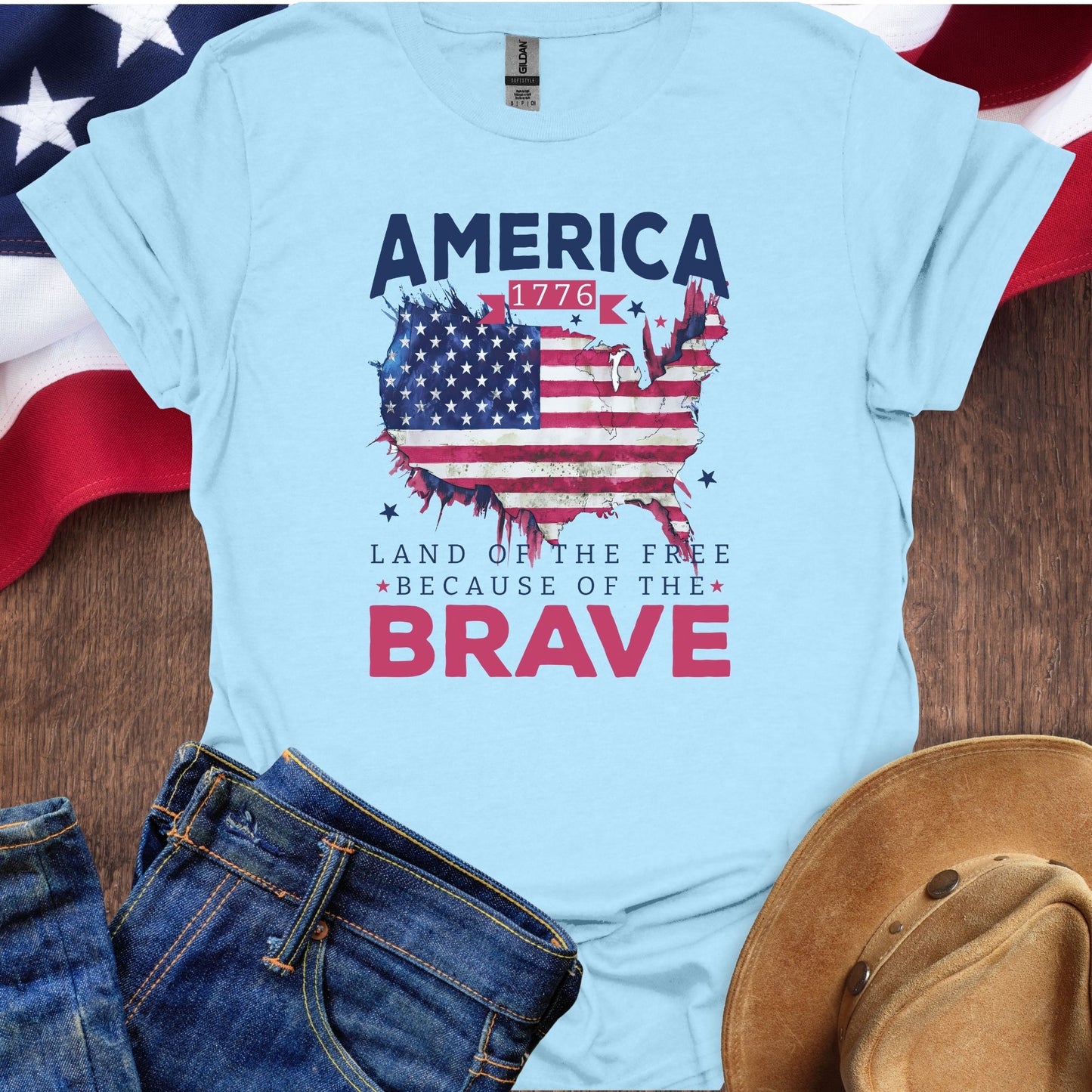 America Land Of The Free Map
