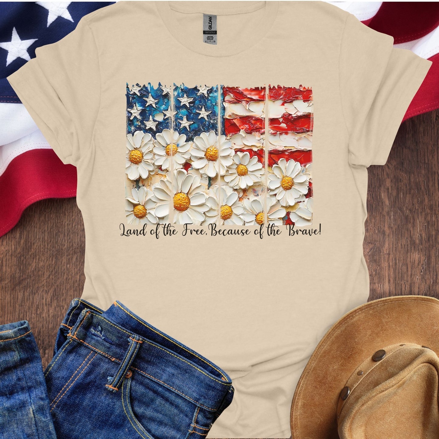 Land Of The Free Because Of The Brave Flowers