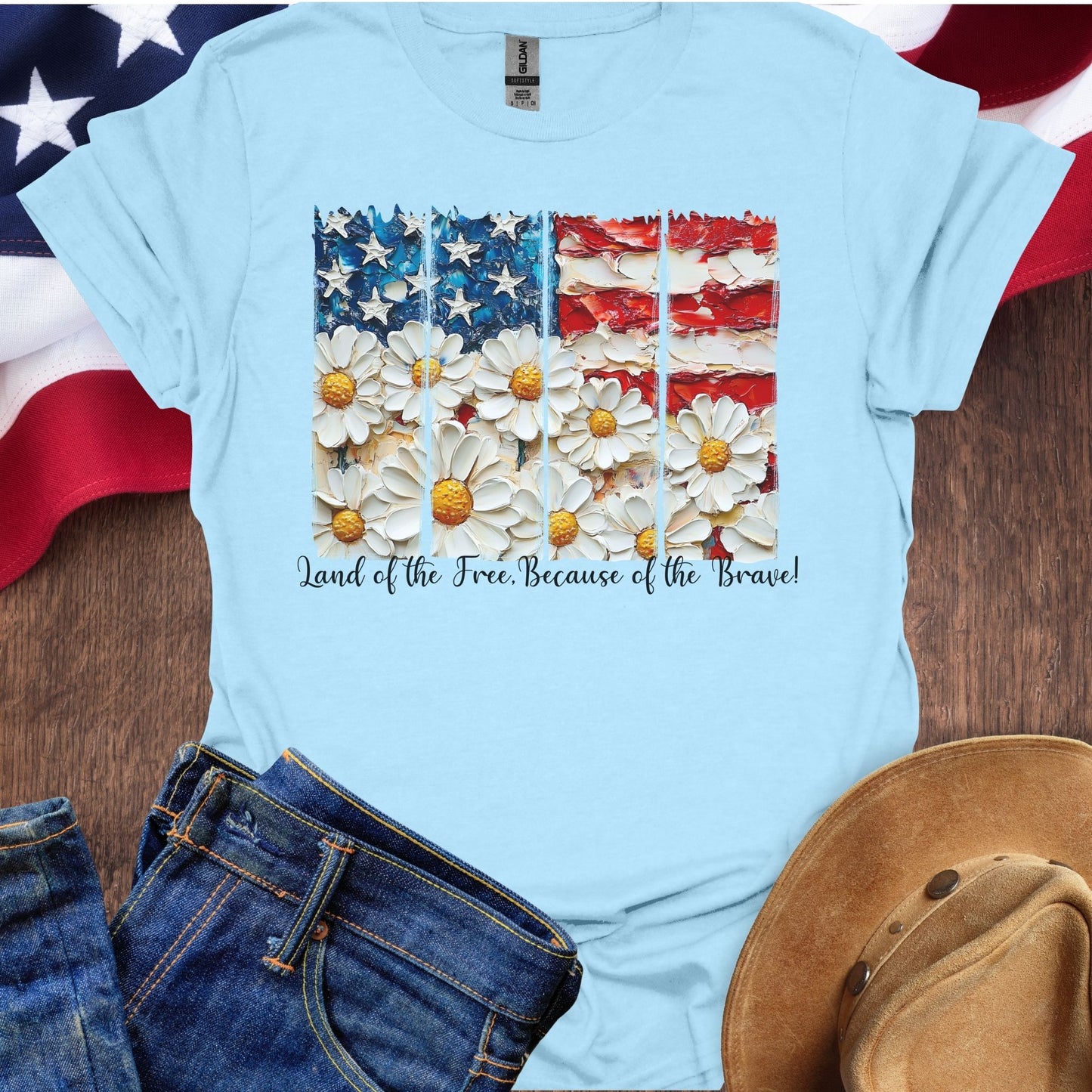 Land Of The Free Because Of The Brave Flowers