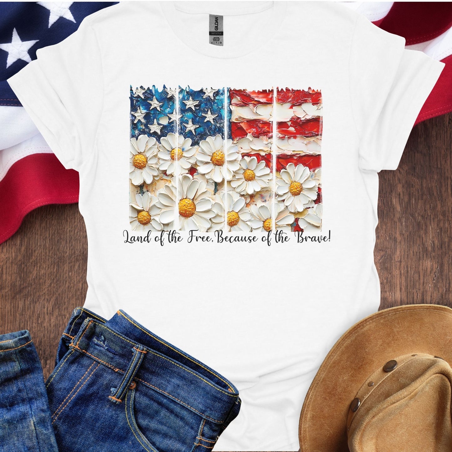 Land Of The Free Because Of The Brave Flowers