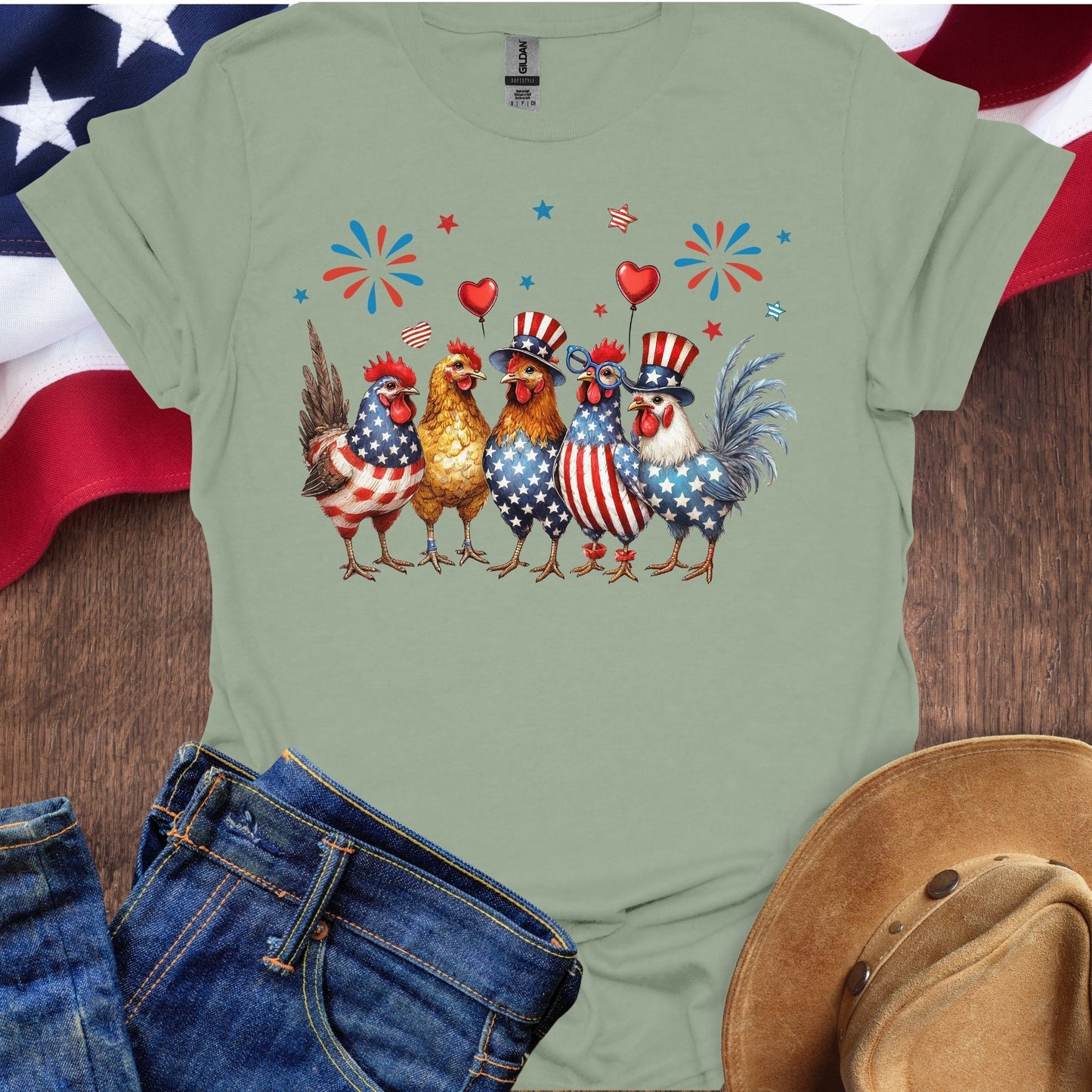 Patriotic Chickens