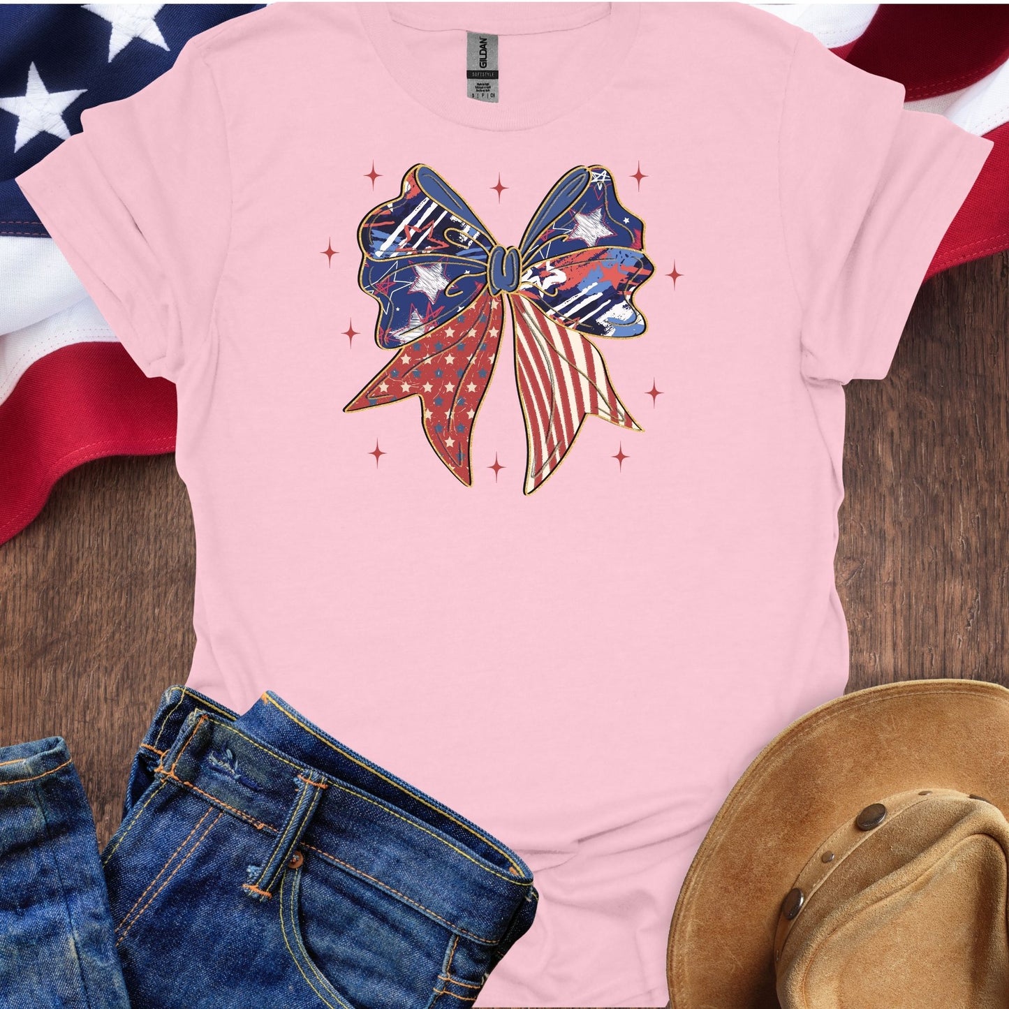 Patriotic Coquette Bow