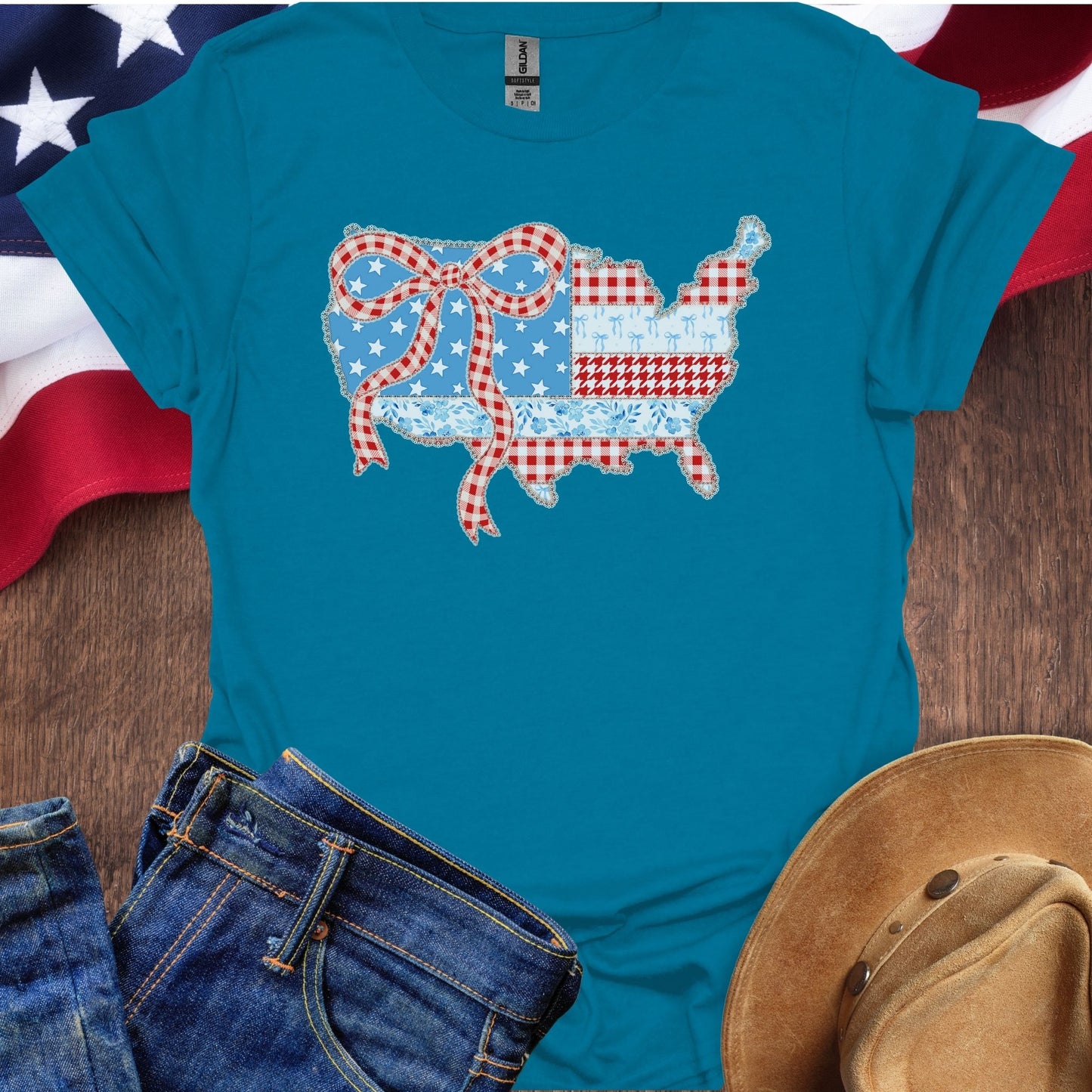 America Flag Ribbon