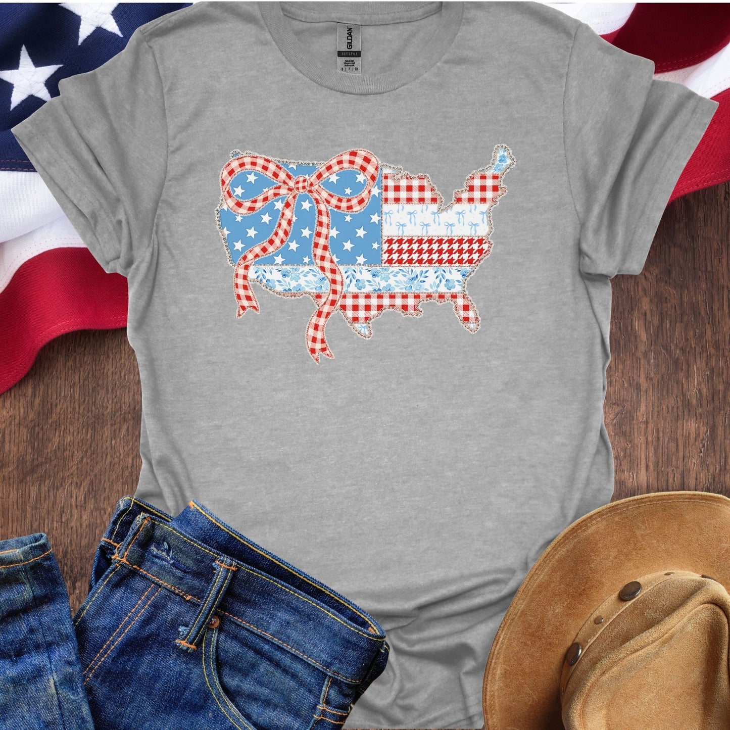 America Flag Ribbon