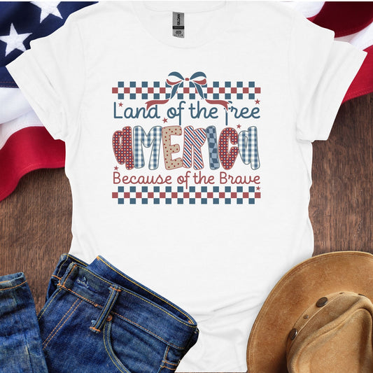 America Land Of The Free Because Of The Brave Patterns