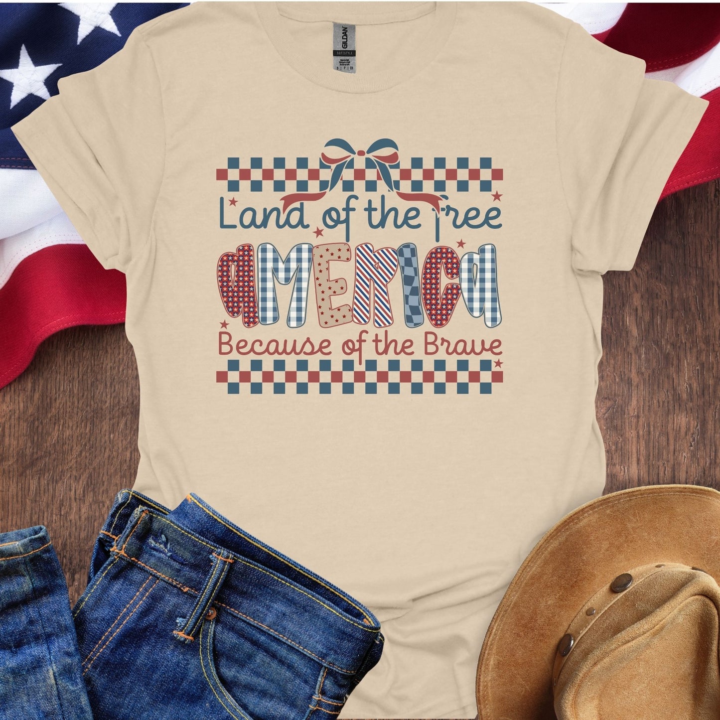 America Land Of The Free Because Of The Brave Patterns