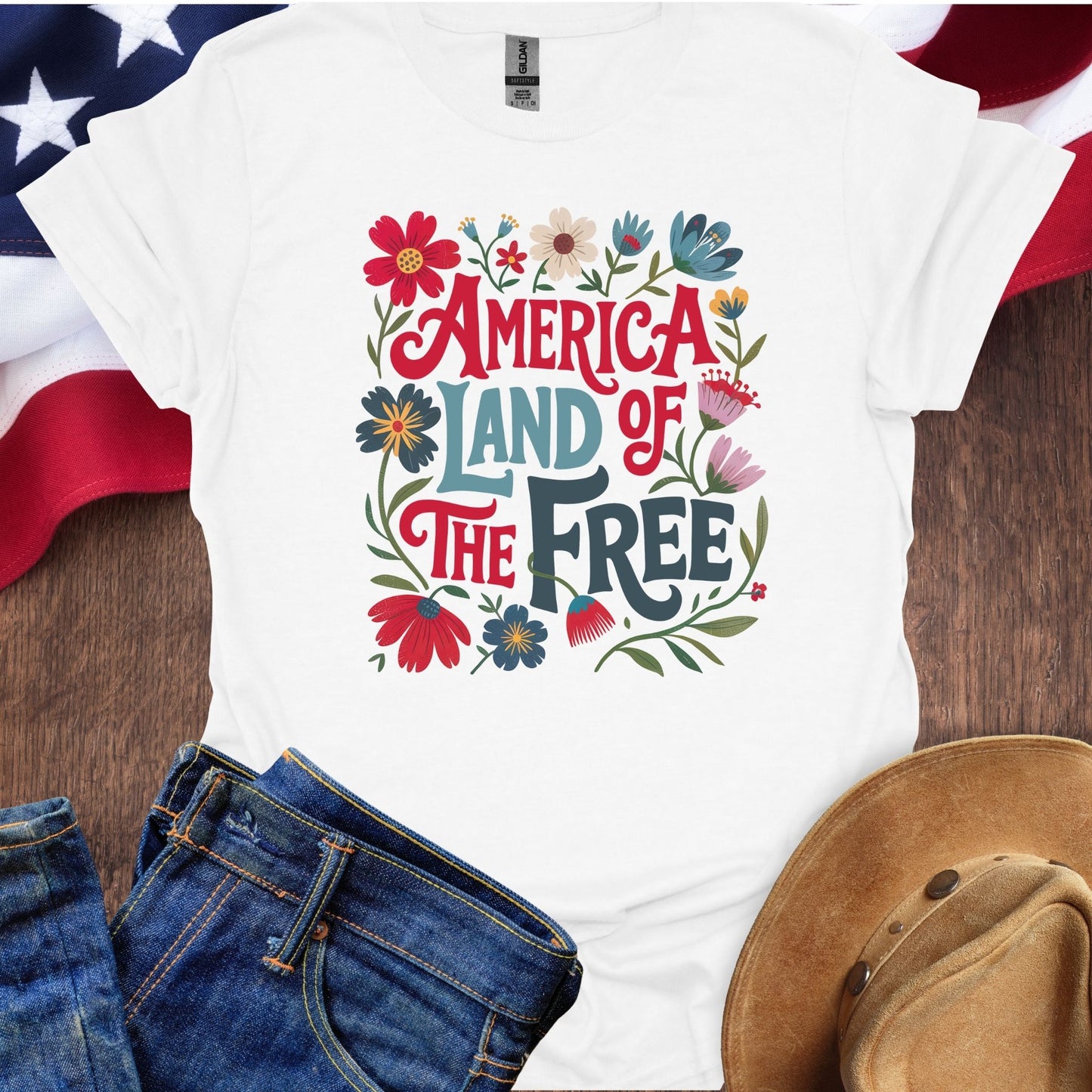 America Land Of The Free Flowers (DPI)