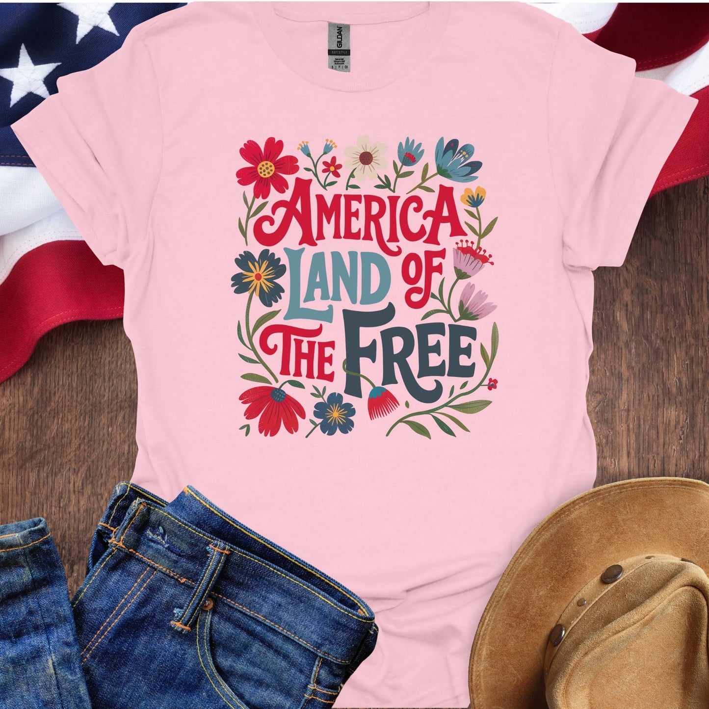 America Land Of The Free Flowers (DPI)