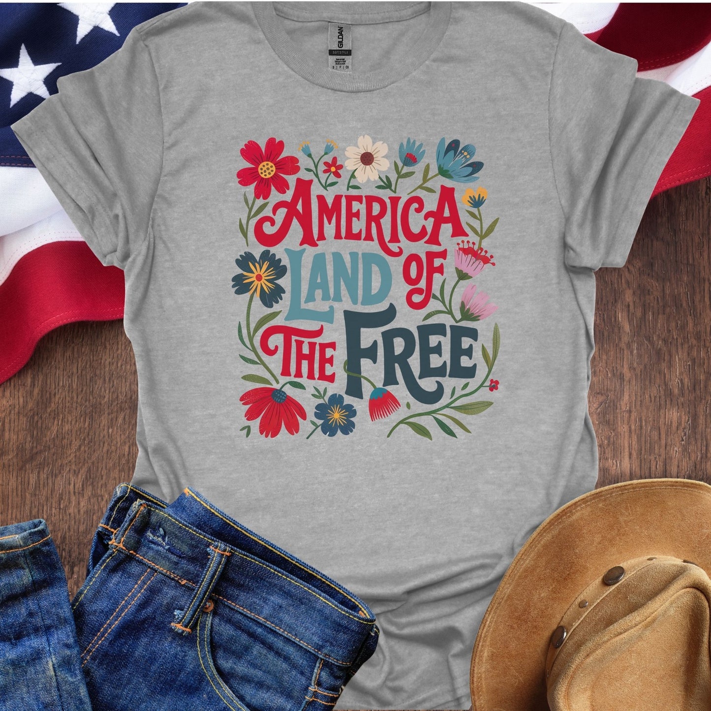 America Land Of The Free Flowers (DPI)