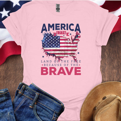 America Land Of The Free Map