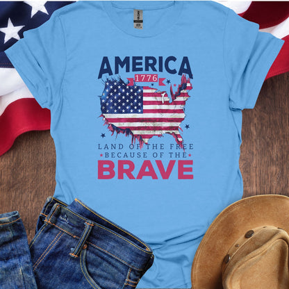 America Land Of The Free Map