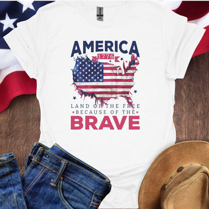 America Land Of The Free Map