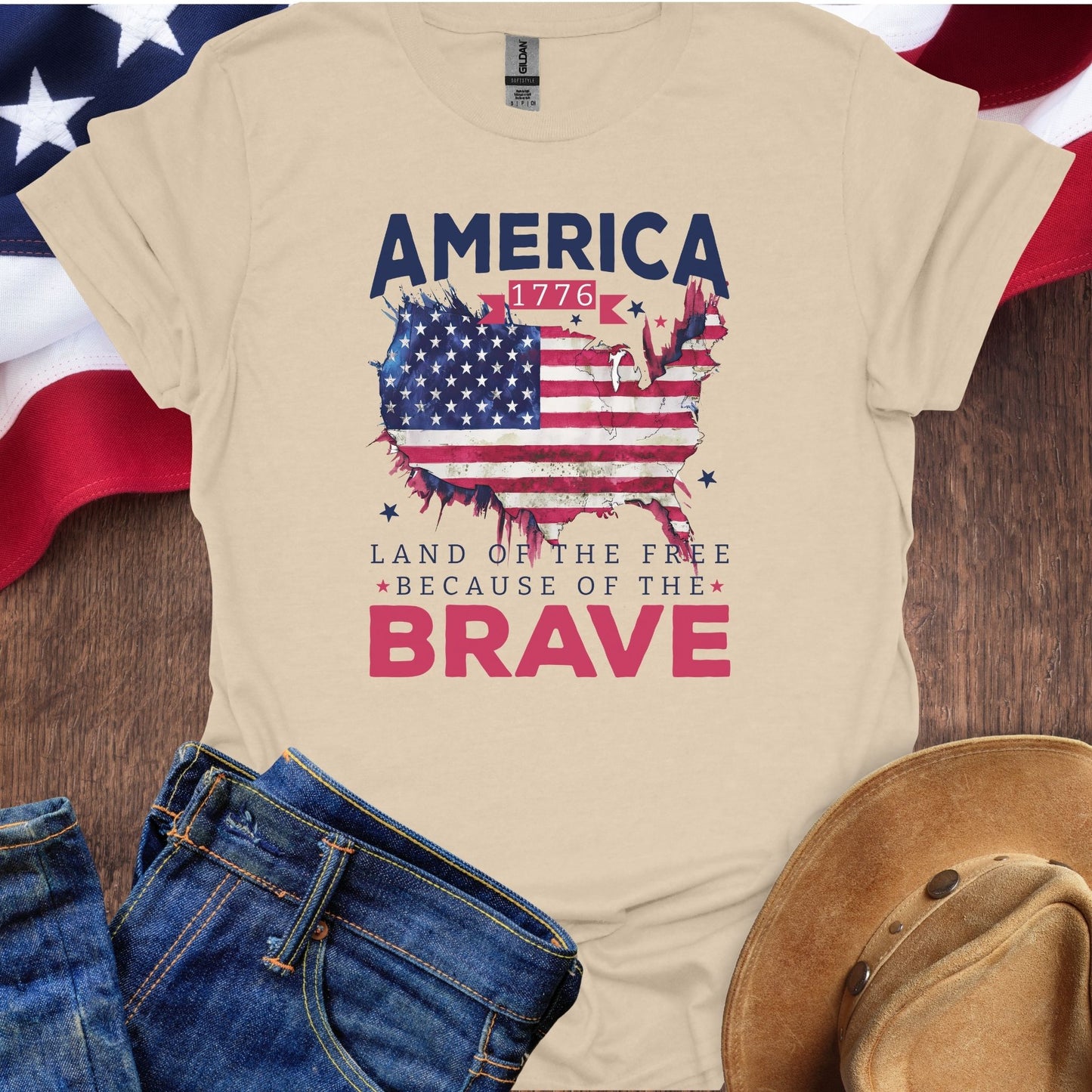 America Land Of The Free Map
