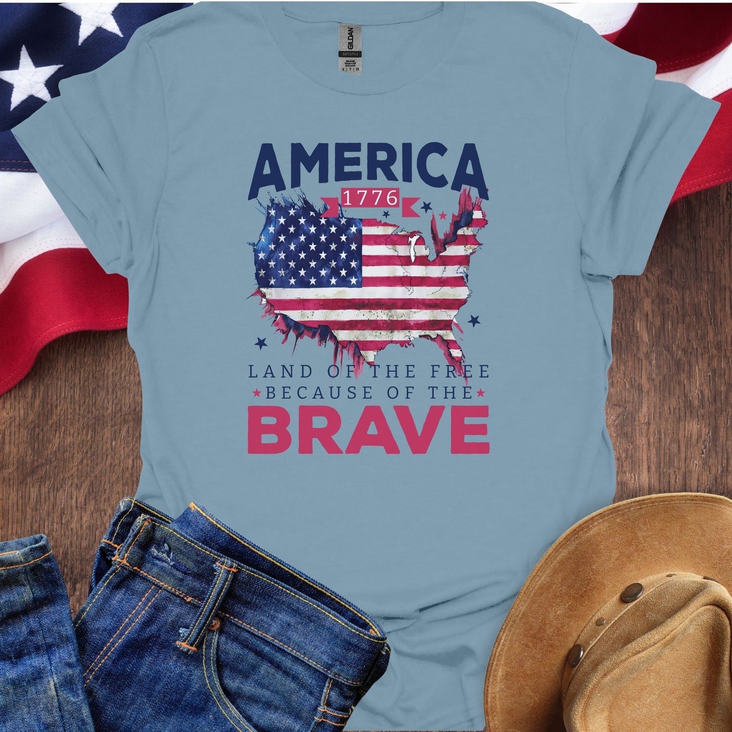America Land Of The Free Map