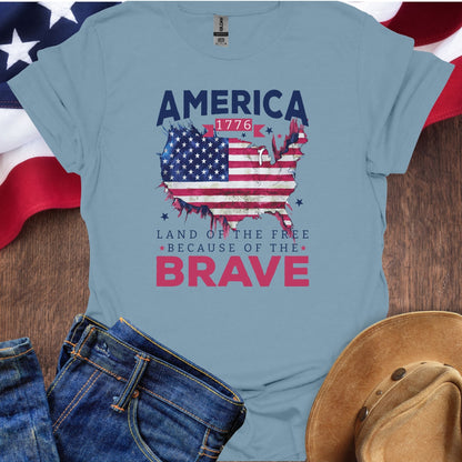 America Land Of The Free Map