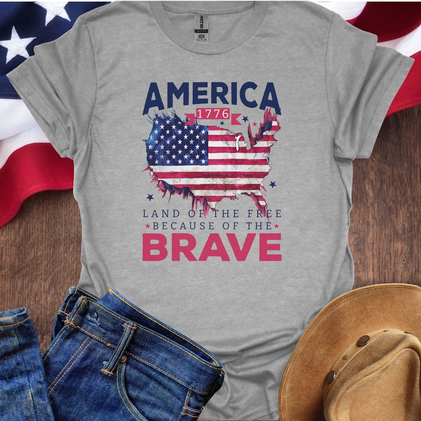 America Land Of The Free Map