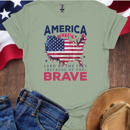 America Land Of The Free Map