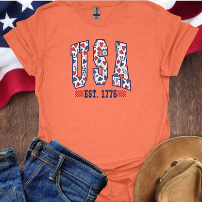 Floral USA Retro