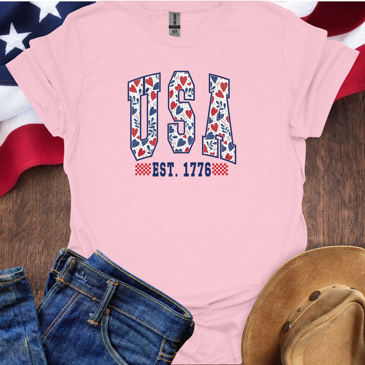Floral USA Retro