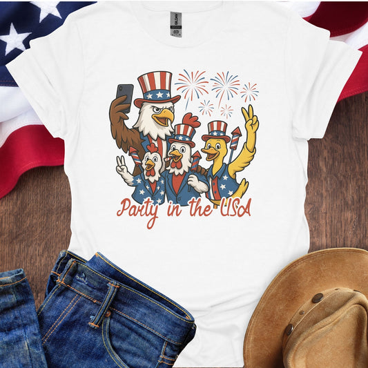 Party in the USA Patriotic Rooster