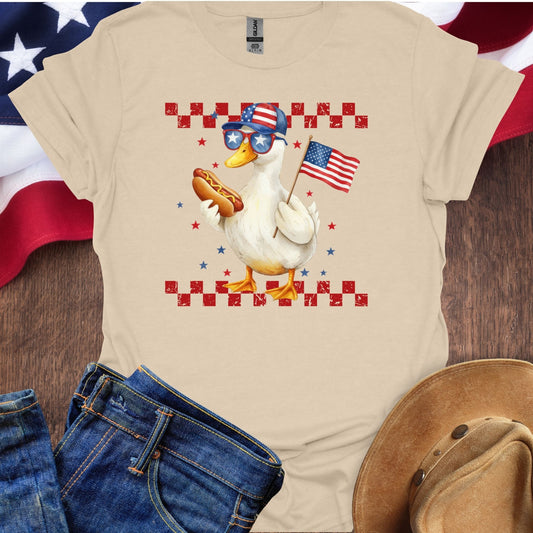 Goose with US Flag