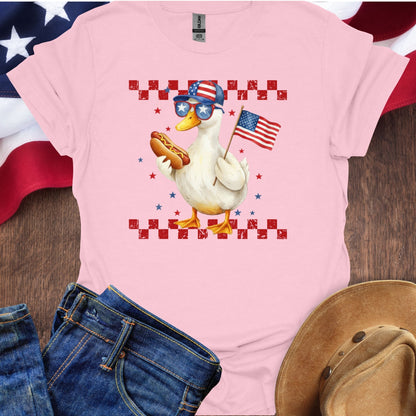 Goose with US Flag