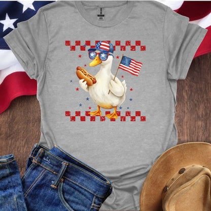 Goose with US Flag