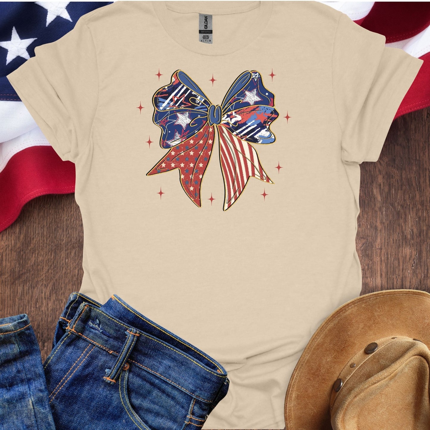Patriotic Coquette Bow
